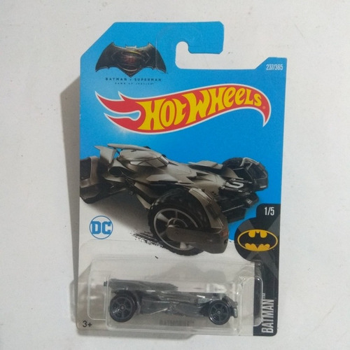 Hot Wheels Batman Vs Superman Batmobile 1/5 Gris 237/365