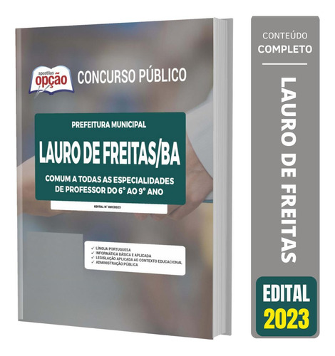 Apostila Prefeitura Lauro Freitas Ba 2023 Comum Professor