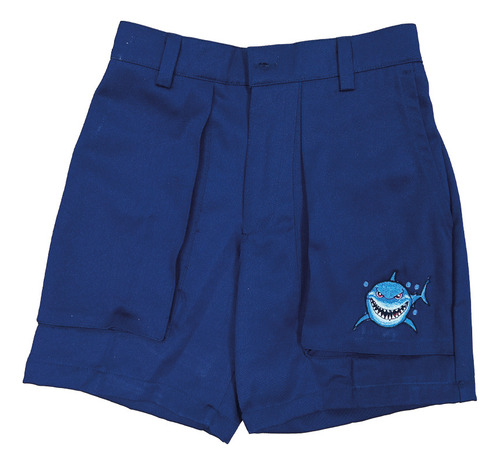 Short Bermuda Niño Con Bolsillos Gabardina Algodón Infantil