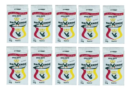 comprar Erva Mate Rei Verde Linha Nobre Nativa  A Vácuo 10 Kg