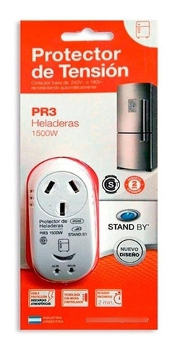 Protector De Tension Heladeras Freezer Pr3 Stand By 1500w