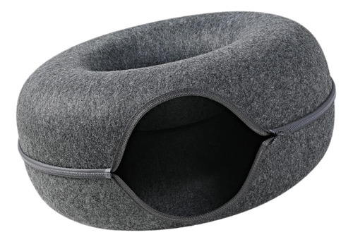 Cama Tipo Cueva Con Forma De Túnel Para Gatos, Extraíble Y F