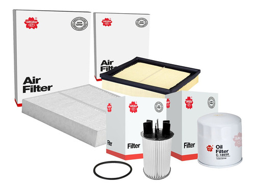 Kit Filtros Aceite Aire Gasolina Cab Np300 Frontier 2.5 2017