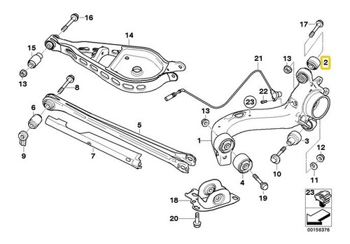 Apoio Caixa Rolamento Roda Bmw X3 E83 3.0i Xdrive 2004-2006