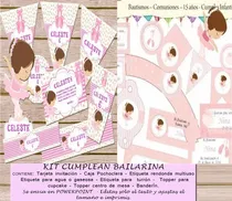 Comprar Kit Imprimible Bailarina Decoracion Fiestas Cumpleaños