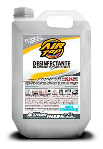 Imagen 1 de 3 de Desinfectante Liquido Original 5lts