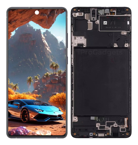 Sjp Pantalla Táctil Amoled Con Marco For Samsung A71 4g A715