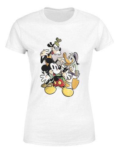 Polera Mujer Mickey Donald Goofy