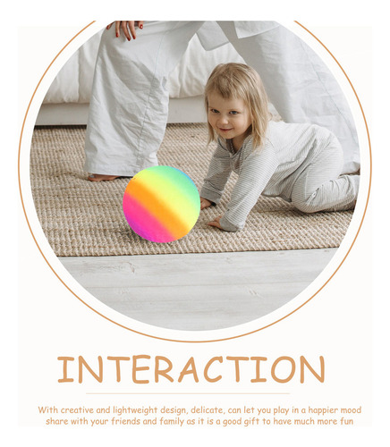 M Divertida Pelota Inflable De Color Arcoíris, Juguete De