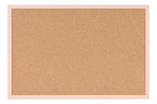 Tablon Anuncio Corcho Marco Mdf Color Salmon Autorreparable