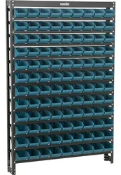 Comprar Prateleira Gaveteira 108 Gavetas Parafuso Peças Chave Vonder Cor Azul e preto no Mercado Livre