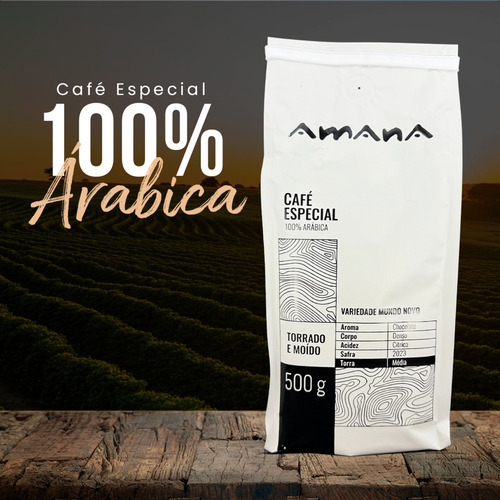 Cafe Especial Amana Torrado E Moido Arabica Aroma Chocolate