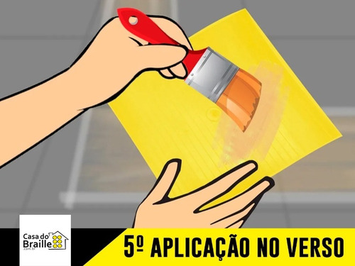 Imagem 7 de 10 de Piso Tátil Alerta Pvc 25x25 Azul 16 Pçs 4m Linear
