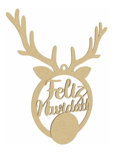 Reno Feliz Navidad Adorno Para Puerta 56cm Art1508