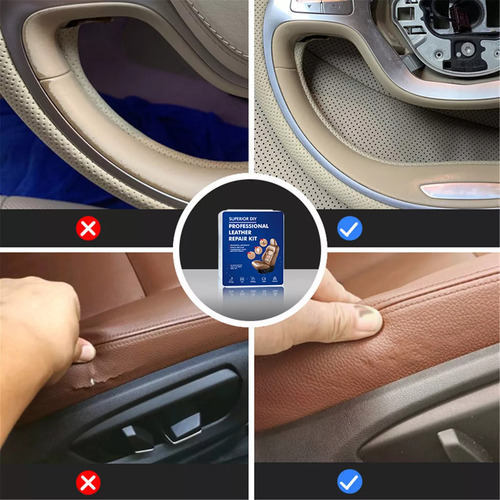 Kit De Restauração De Couro De Carro Refresher Para Sofá