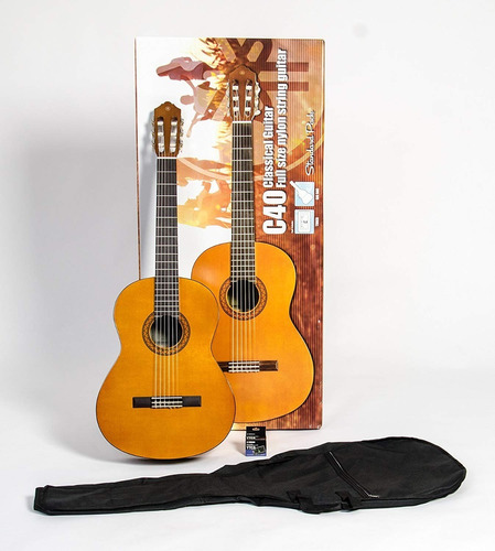 Guitarra Acústica Yamaha C40 En Kit Completo Por: Citimusic