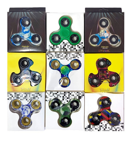 Imagen 2 de 3 de Spinner Pack X10 Surtidos Juguete Anti Estres Fidget