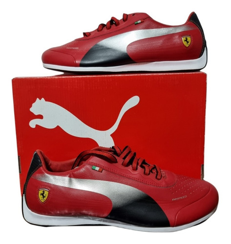 Tenis Puma Hombre Rojo Ferrari 