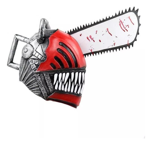 Casco De Látex Chainsawman Role Saw Halloween