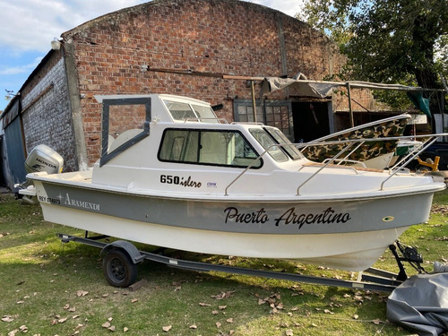 Imagen 2 de 9 de Tracker Cabinado Aramendi Islero 650 Con Honda 90hp 4t