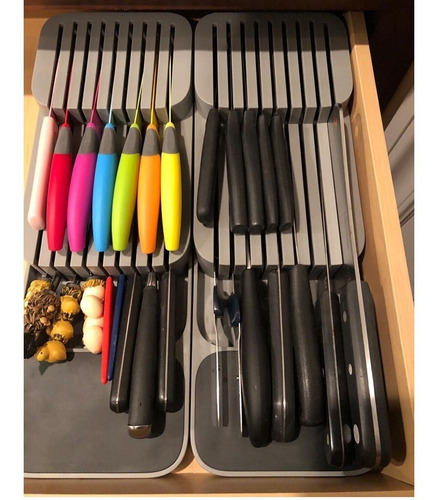 Imagen 8 de 9 de Organizador De Cuchillo Porta Cuchillos Para Cajon De Cocina