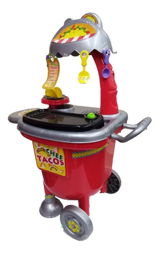 Cocinita Carrito De Tacos 5405s1 Mytoy Color Rojo