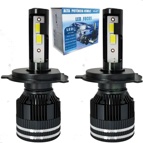 Kit Ultra Led Focus Modelo H4 45wx2 13000 Lumens 6000k Rayx