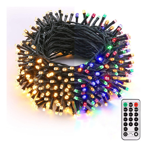 Guirnalda De Luces Navidad 20m 200led 11 Modos Color Cambian