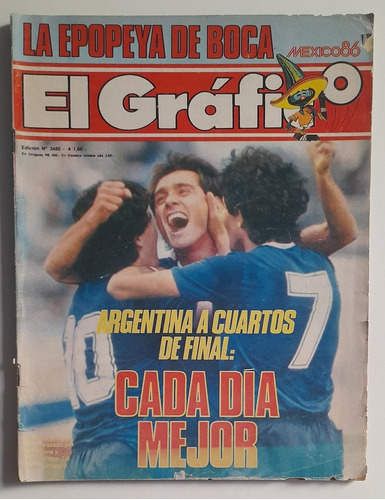 Revista El Grafico 3480 Maradona Mundial Mexico 1986