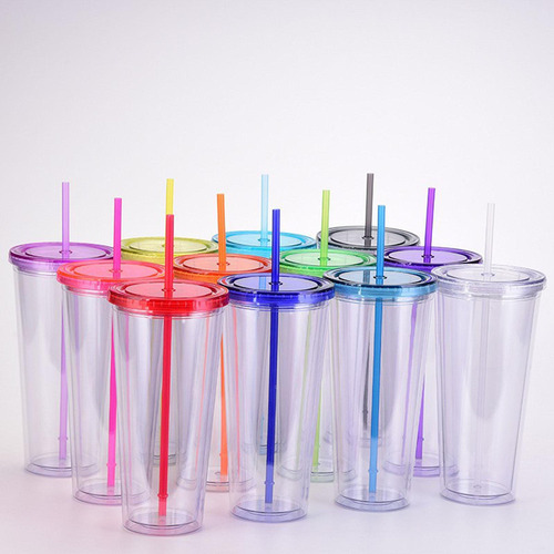 Vaso De Plástico Transparente, Vaso De Café Sin, Violeta