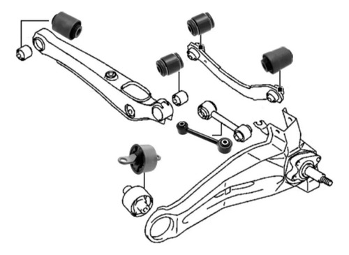 Buje Trasero Brazo Arrastre Dodge Caliber Jeep Compass Patri