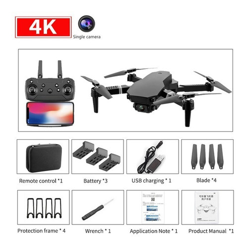 Drone S70 Pro 4k Hd/1080p Cámara Plegable Wifi