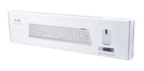 Combo Teclado Mouse Inalambrico Usb Delgado Computador Pc