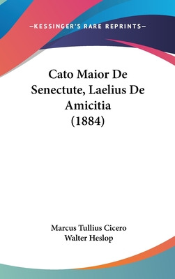 Libro Cato Maior De Senectute, Laelius De Amicitia (1884)...