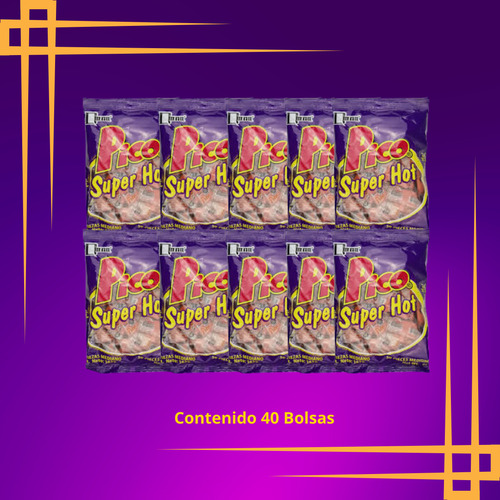Chilito En Polvo Extra Picosito Dulce Picante Mexicano Ideal Para Botanas Frutas Y Snacks Dulce Típico Perfecto Para Negocios Fiestas Y Eventos Auténtico Sabor Caja Con 40 Bolsas De 50 Sobrecitos C/u