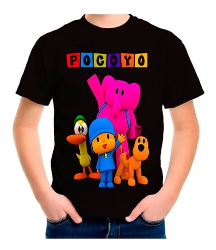 Polera Estampada Pocoyo 100% Algodón Unisex Exclusivo C-100