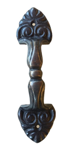 Puxador Para Porta Em Bronze 21 X 5,5 Cm Artesanal Maravilha