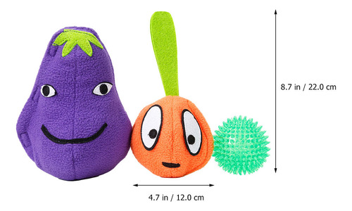 Juguete Para Oler Perros 3 En 1 Con Diseño De Berenjenas, Ju