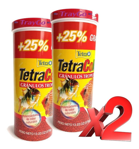 Comida Tetra Color Pez 375gr X2 - g
