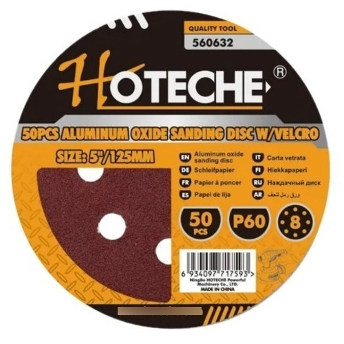 Disco P/lijadora +velcro Hoteche 560632 P60