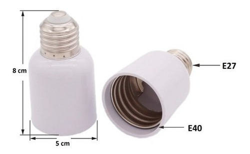 Imagen 2 de 4 de Ampolleta Led Industrial Alta Potencia 80w Base E40 Luz Fría
