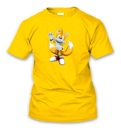 comprar Playera Personaje Tails Colitas Sonic Todas Las Tallas