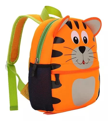 Hipiwe Mochila para niños pequeños y niñas, para el jardín de infantes,  para niños pequeños, lindas mochilas de neopreno para niños, Tigre,0-3 años  de