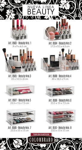 Organizador De Maquillaje - Porta Cosmeticos N° 3 Colombraro