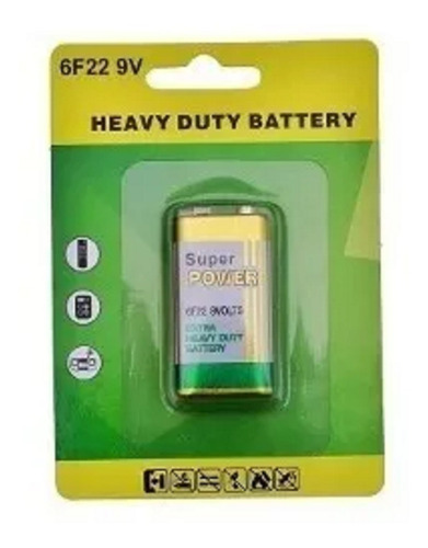 Bateria Pilha 9v Caixa Super Power