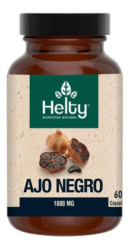 Ajo Negro, Helty, 1000 Mg 60 Cápsulas Producto Natural