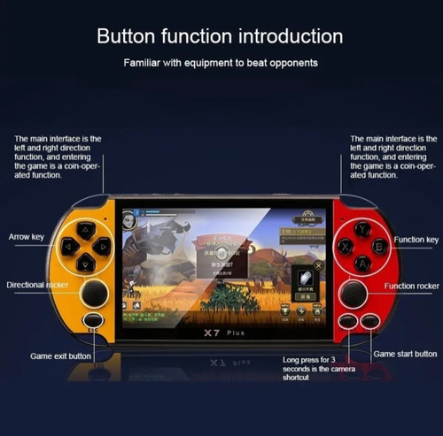 Consola Tipo Psp X7 Plus Retro Mini Portatil 2000 Juegos
