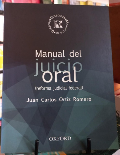 Manual De Juicio Oral (reforma Judicial Federal)