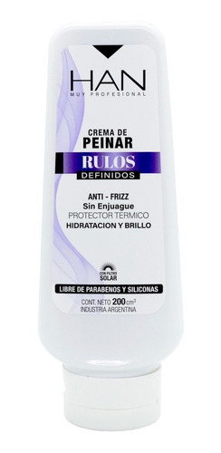 Han Rulos Definidos Crema De Peinar Protector Térmico 200ml