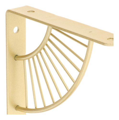 Suporte De Prateleira De Ângulo Triangular 15cm Dourados